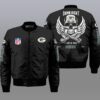 Nfl Green Bay Packers Wings Skull 3D Bomber Jacket