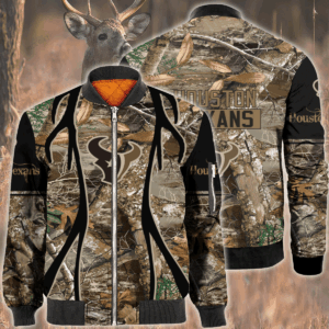 Nfl Houston Texans Hunting Bomber Jacket