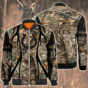 Nfl Indianapolis Colts Hunting Bomber Jacket
