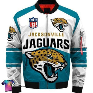 Nfl Jacksonville Jaguars All Over Printed Bomber Jacket