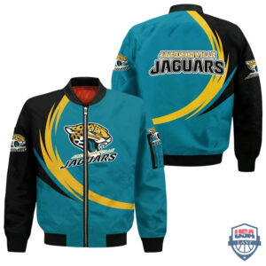 Nfl Jacksonville Jaguars Curve Design Bomber Jacket