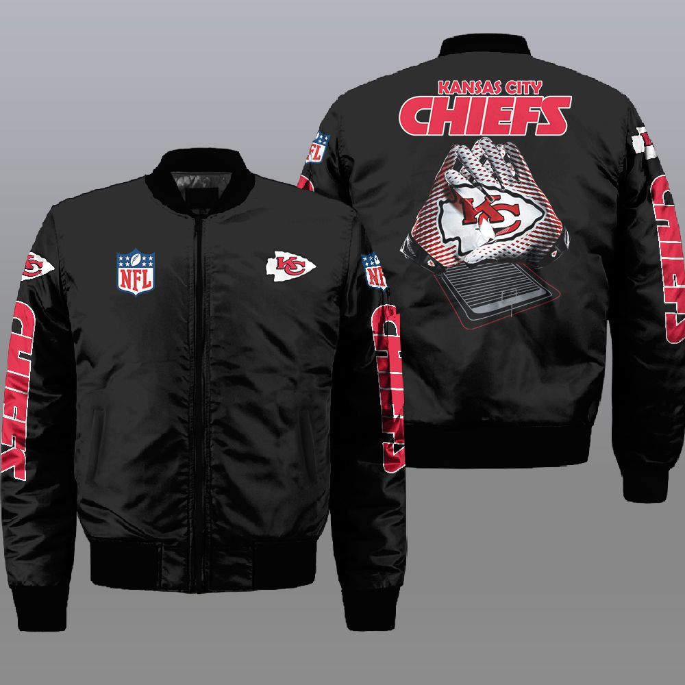 Nfl Kansas City Chiefs 3D Bomber Jacket Nfl Kansas City Chiefs 3D Bomber Jacket