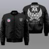 Nfl Las Vegas Raiders Wings Skull 3D Bomber Jacket