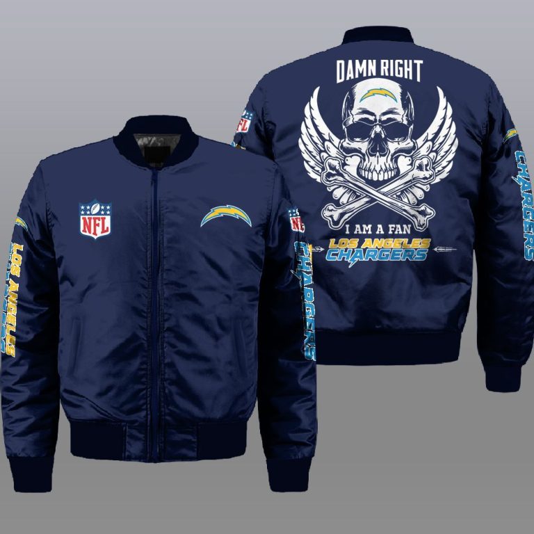 Nfl-Los-Angeles-Chargers-Wings-Skull-3D-Bomber-Jacket-1