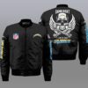 Nfl Los Angeles Chargers Wings Skull 3D Bomber Jacket