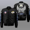 Nfl Los Angeles Rams Wings Skull 3D Bomber Jacket