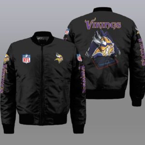 Nfl Minnesota Vikings 3D Bomber Jacket