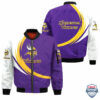 Nfl Minnesota Vikings Curve Design Bomber Jacket