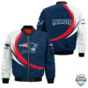 Nfl New England Patriots Curve Design Bomber Jacket