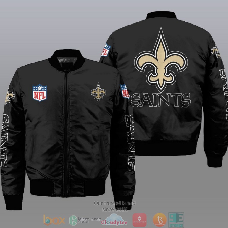 Nfl New Orleans Saint Bomber Jacket Nfl New Orleans Saint Bomber Jacket