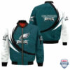 Nfl Philadelphia Eagles Curve Design Bomber Jacket