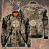 Nfl Pittsburgh Steelers Hunting Bomber Jacket