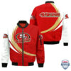 Nfl San Francisco 49Ers Curve Design Bomber Jacket