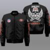 Nfl San Francisco 49Ers Wings Skull 3D Bomber Jacket