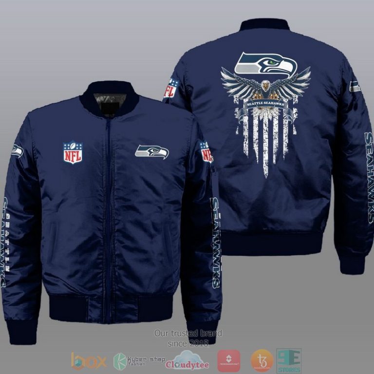 Nfl-Seattle-Seahawks-Eagle-Thin-Line-Flag-Bomber-Jacket-1