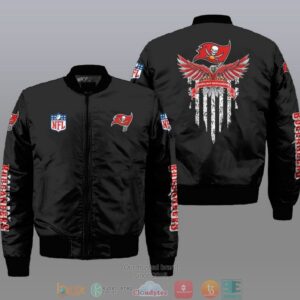 Nfl Tampa Bay Buccaneers Eagle Thin Line Flag Bomber Jacket
