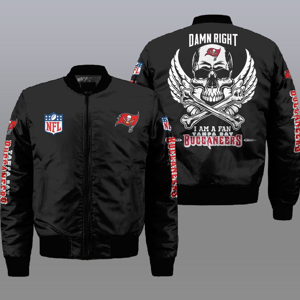 Nfl Tampa Bay Buccaneers Wings Skull 3D Bomber Jacket Nfl Tampa Bay Buccaneers Wings Skull 3D Bomber Jacket