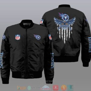 Nfl Tennessee Titans Eagle Thin Line Flag Bomber Jacket