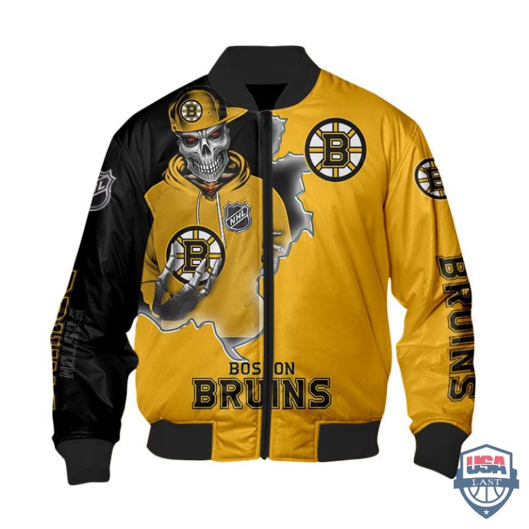 Nhl-Boston-Bruins-Death-Skull-Bomber-Jacket-1