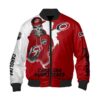 Nhl Carolina Hurricanes Death Skull Bomber Jacket