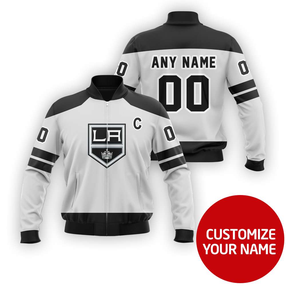 Nhl Los Angeles Kings Team Personalized 3D Bomber Jacket Nhl Los Angeles Kings Team Personalized 3D Bomber Jacket