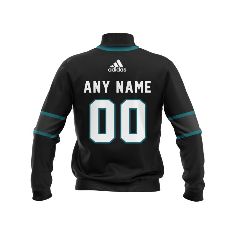 Nhl-San-Jose-Sharks-Team-Personalized-Black-3D-Bomber-Jacket-1