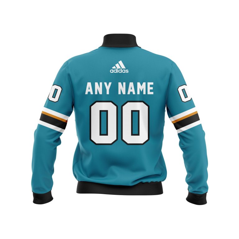 Nhl-San-Jose-Sharks-Team-Personalized-Blue-3D-Bomber-Jacket-1
