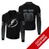 Nhl Tampa Bay Lightning Team Personalized Black 3D Bomber Jacket
