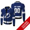 Nhl Tampa Bay Lightning Team Personalized Blue 3D Bomber Jacket