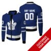 Nhl Toronto Maple Leafs Team Personalized Blue 3D Bomber Jacket