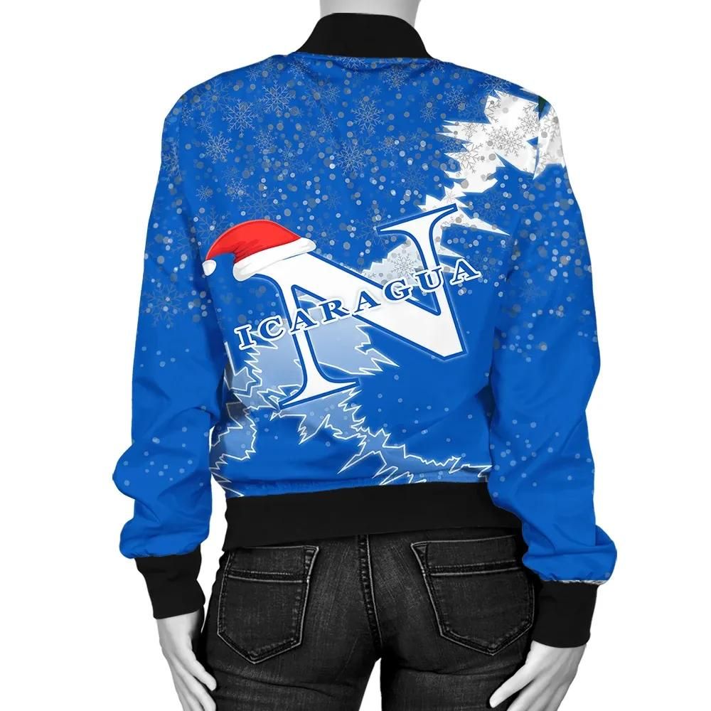 Nicaragua-Christmas-Coat-Of-Arms-Women-Bomber-Jacket-X-Style-J78-Bomber-Jacket-1