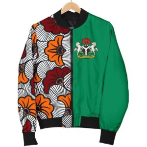 Nigeria Men's Bomber Jacket Ankara Pattern Th5 Bomber Jacket