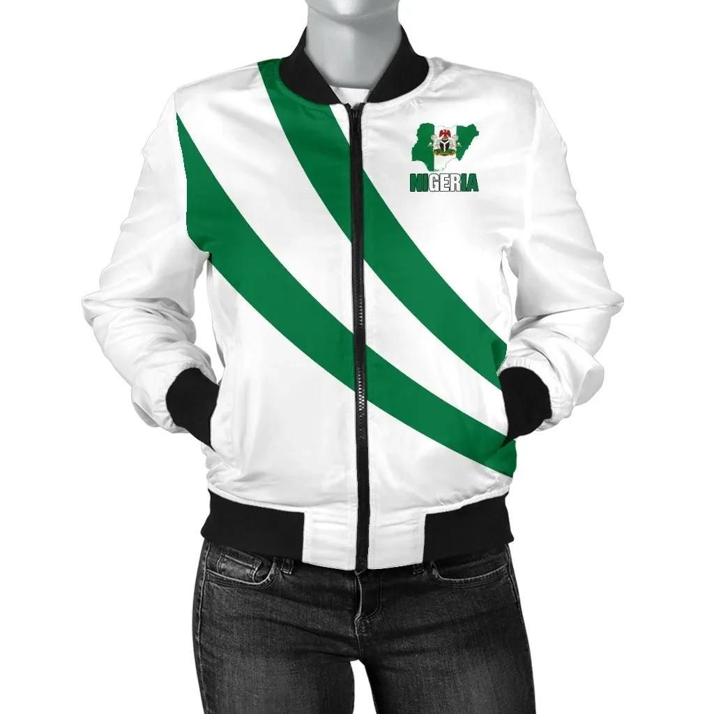 Nigeria Special Flag Women's Bomber Jacket A7 Bomber Jacket Nigeria Special Flag Women's Bomber Jacket A7 Bomber Jacket