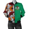 Nigeria Women's Bomber Jacket Ankara Pattern Th5 Bomber Jacket