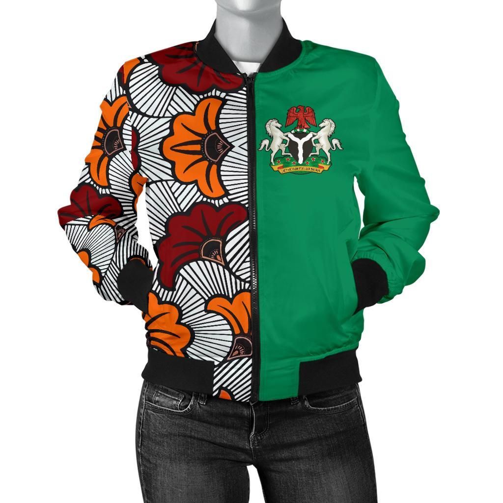 Nigeria Women's Bomber Jacket Ankara Pattern Th5 Bomber Jacket Nigeria Women's Bomber Jacket Ankara Pattern Th5 Bomber Jacket