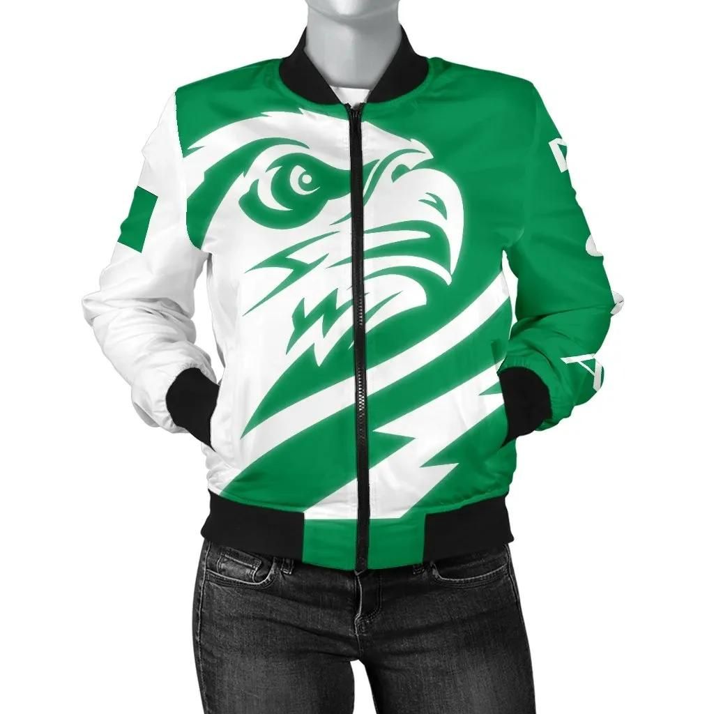 Nigeria Women's Bomber Jacket - Eagle Version - BN12 Bomber Jacket Nigeria Women's Bomber Jacket - Eagle Version - BN12 Bomber Jacket