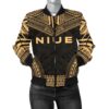 Niue Polynesian Chief Women'S Bomber Jacket - Gold Version - Bn10 Bomber Jacket