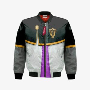 Noelle Silva Bomber Jacket Custom Black Clover Cosplay Costumes Bomber Jacket