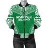 Norfolk Island Flag Polynesian Chief Women'S Bomber Jacket - Bn10 Bomber Jacket