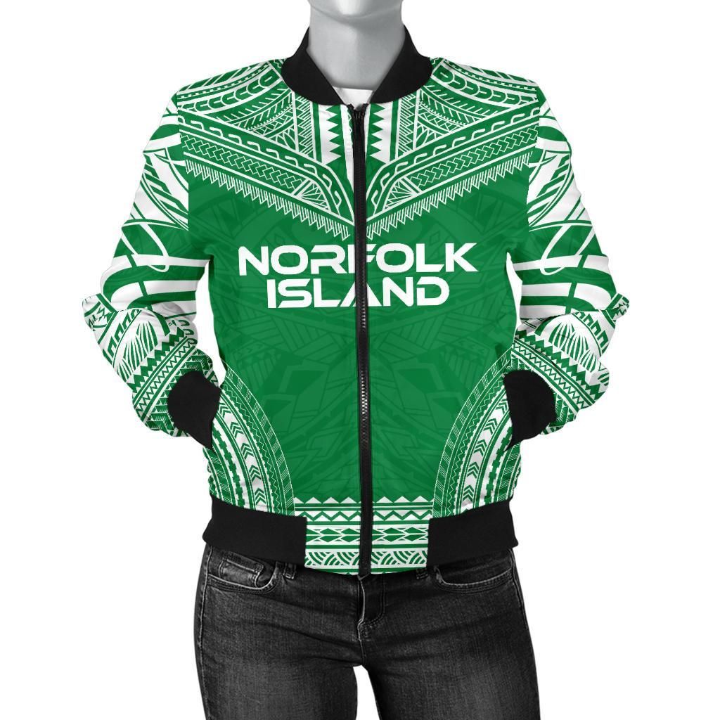 Norfolk Island Flag Polynesian Chief Women'S Bomber Jacket - Bn10 Bomber Jacket Norfolk Island Flag Polynesian Chief Women'S Bomber Jacket - Bn10 Bomber Jacket