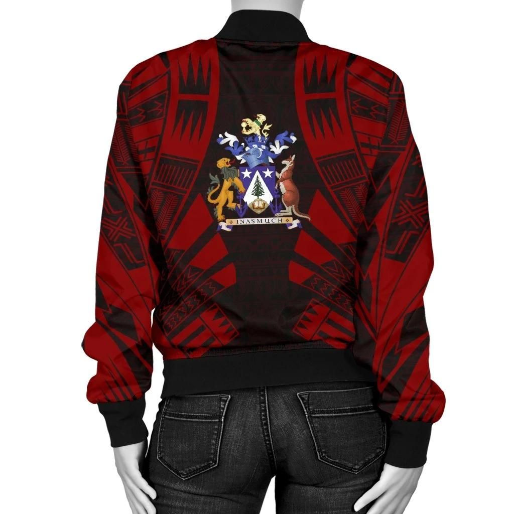 Norfolk-Island-Women-Bomber-Jacket-Polynesian-Tattoo-Red-BN0110-Bomber-Jacket-1