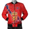 Norway Christmas Coat Of Arms Men Bomber Jacket  X Style J78 Bomber Jacket