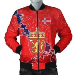 Norway Christmas Coat Of Arms Men Bomber Jacket X Style J78 Bomber Jacket