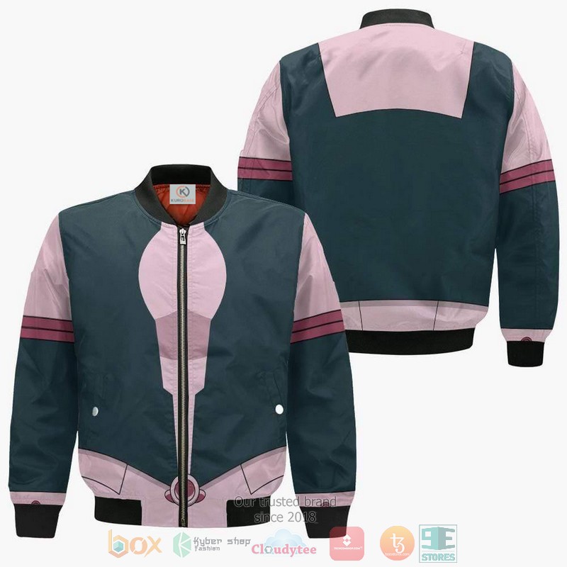 Ochako Uraraka Cosplay Costume My Hero Academia Mha Anime Bomber Jacket Ochako Uraraka Cosplay Costume My Hero Academia Mha Anime Bomber Jacket