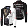 October Guy The Devil Saw Me With My Head Down Until I Said Amen Bomber Bomber Jacket