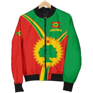 Oromo Men's Bomber Jacket - Oromo Pride - BN22 Bomber Jacket