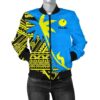 Palau Coconut Tree Women's Bomber Jacket K4 Bomber Jacket