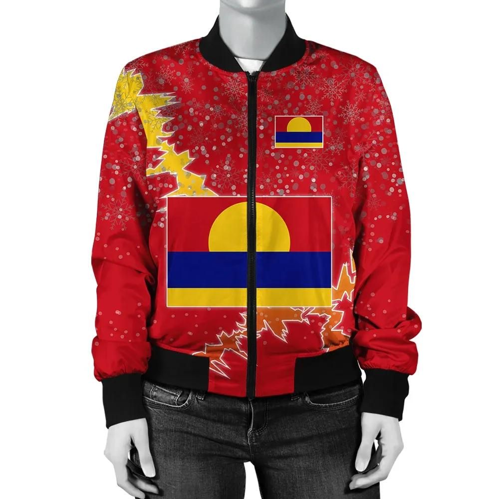 Palmyra Atoll Christmas Coat Of Arms Women Bomber Jacket X Style J78 Bomber Jacket Palmyra Atoll Christmas Coat Of Arms Women Bomber Jacket X Style J78 Bomber Jacket