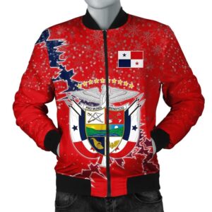 Panama Christmas Coat Of Arms Men Bomber Jacket X Style J78 Bomber Jacket