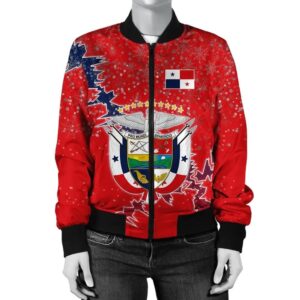 Panama Christmas Coat Of Arms Women Bomber Jacket X Style J78 Bomber Jacket